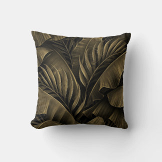 Tropical Exotic: Grunge Golden Nature Cushion
