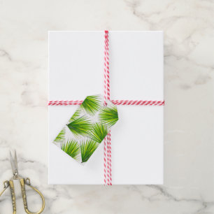 Tropical Exotic Hawaiian Palm Fronds Gift Tags