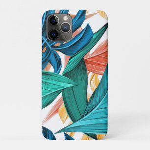Tropical exotic palm leaves  iPhone 11 pro case