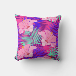 Tropical, exotic seamless pattern with exotic bird cushion