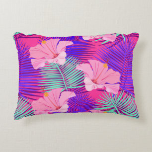Tropical, exotic seamless pattern with exotic bird decorative cushion