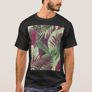 Tropical Exotic: Trendy Green Seamless T-Shirt