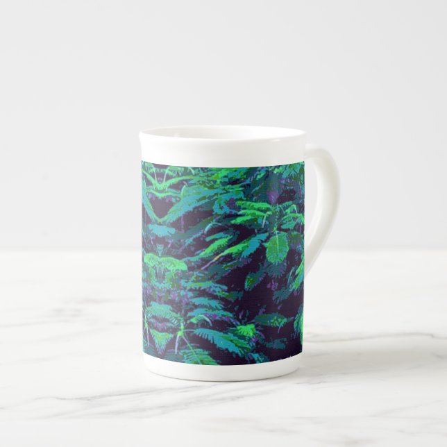 Tropical Fabric Bone China Mug (Front Right)
