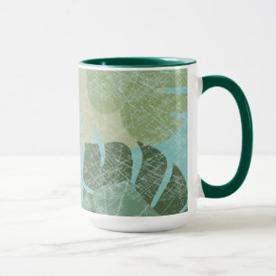 Tropical Faded Leaves Mug