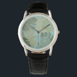 Tropical Faded Leaves Watch<br><div class="desc">"Faded Tropical Leaves II" by Jade Reynolds. Features a collection of tropical leaves in a faded design.</div>
