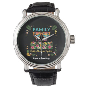 Tropical Family Cruise Memories Floral Summer  Watch