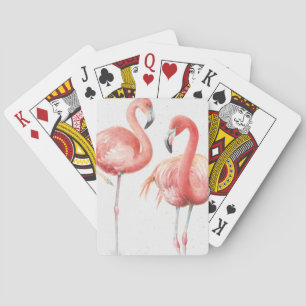 Tropical   Family of Flamingos Playing Cards