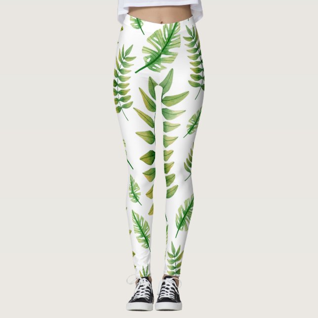 Tropical Fantasy Art Leggings (Front)