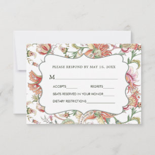 Tropical Fantasy Boho Floral Wedding RSVP 2