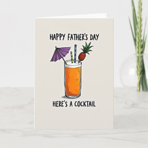Tropical Fathers Day Cheers Card