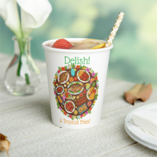 Tropical Feast Paper Cups