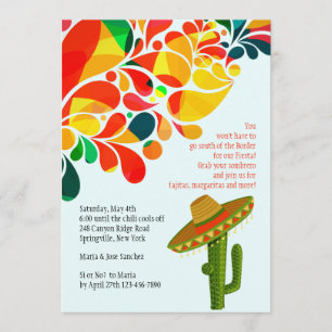 Tropical Fiesta Cinco de Mayo Invitation