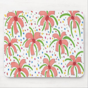 Tropical Fiesta Flowers Mouse Mat
