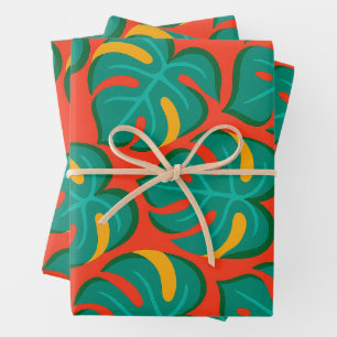 Tropical Fiesta Pattern Wrapping Paper Sheet