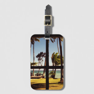 Tropical Fiji Beach Scene bc ltcnm Luggage Tag