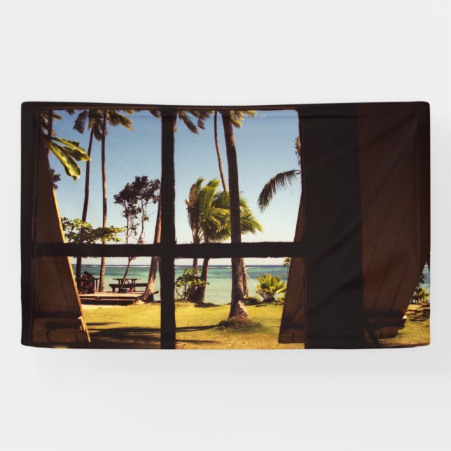 Tropical Fiji Beach Scene bnrcnm Banner (Horizontal)