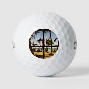 Tropical Fiji Beach Scene cwb gbcnm Golf Balls