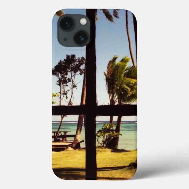 Tropical Fiji Beach Scene iphcna Case-Mate iPhone Case (Back)