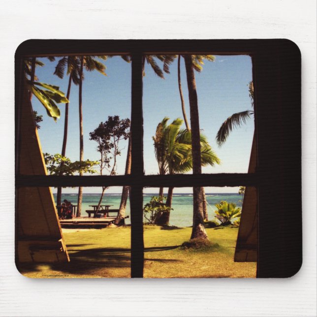 Tropical Fiji Beach Scene mpcna Mouse Mat (Front)