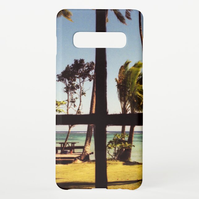 Tropical Fiji Beach Scene sgcnm Samsung Galaxy Case (Back)