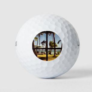 Tropical Fiji Beach Scene wu gbcnm Golf Balls