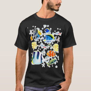 Tropical Fish Aquarium Under Ocean T-Shirt