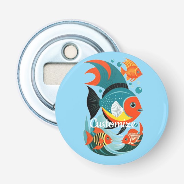 Tropical Fish Assortment Thunder_Cove Bottle Opener (Front)