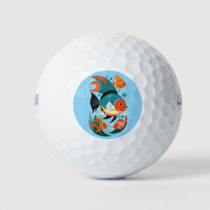 Tropical Fish Assortment Thunder_Cove Golf Balls