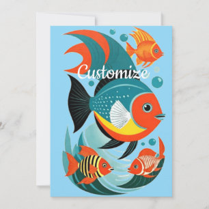 Tropical Fish Assortment Thunder_Cove Invitation