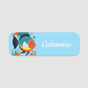 Tropical Fish Assortment Thunder_Cove Name Tag