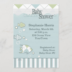 Tropical Fish Baby Shower Invitation