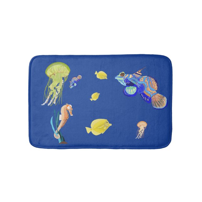 Tropical Fish Bath Mat (Front)