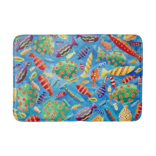 Tropical Fish Bath Mat