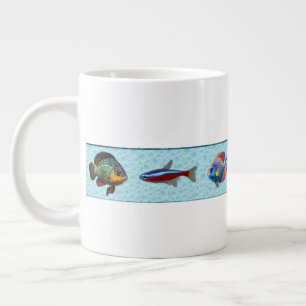 Tropical Fish (Bridget Collection)  Large Coffee Mug