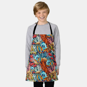 Tropical Fish Colorful Summer Vibes Apron
