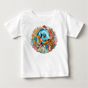 Tropical Fish Colorful Summer Vibes Baby T-Shirt