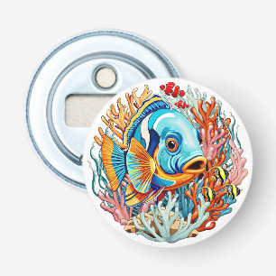 Tropical Fish Colorful Summer Vibes Bottle Opener