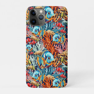 Tropical Fish Colorful Summer Vibes iPhone 11 Pro Case