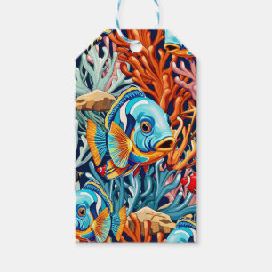 Tropical Fish Colorful Summer Vibes Gift Tags