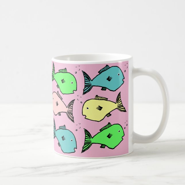 Tropical fish design coffee mug (Right)