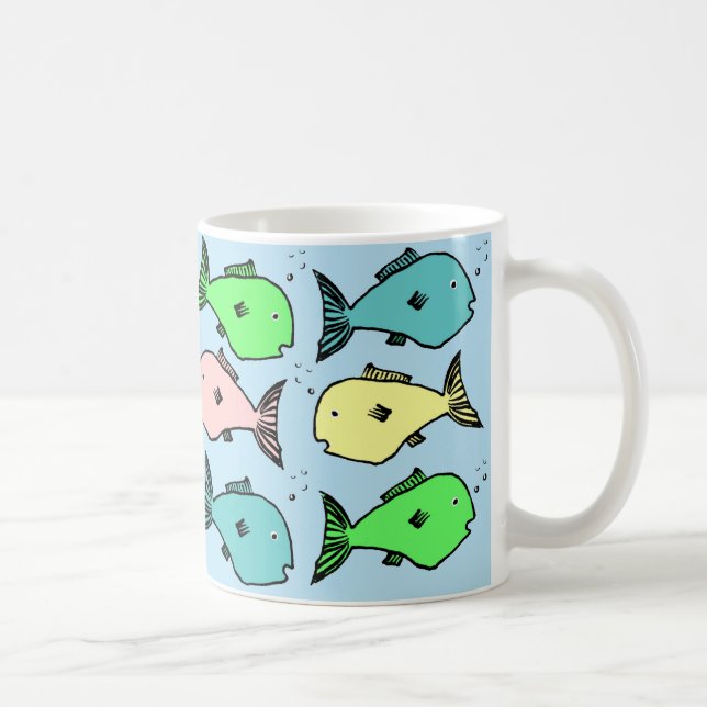 Tropical fish design coffee mug (Right)