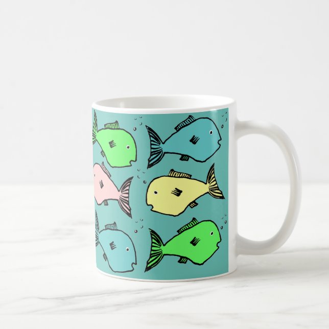 Tropical fish design coffee mug (Right)