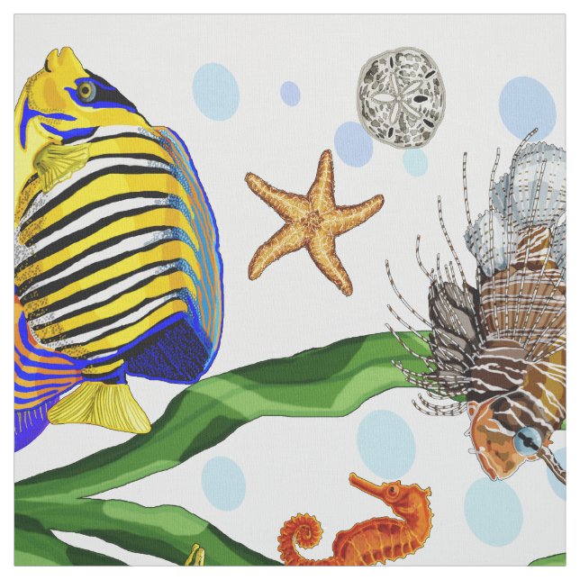 Tropical Fish Fabric (Swatch)