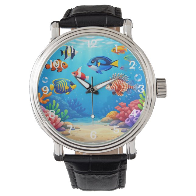 Tropical Fish Fishbowl  Watch (Front)