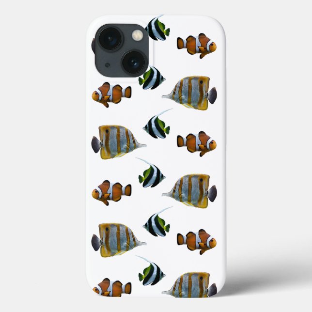 Tropical Fish Frenzy iPad Case (choose colour) (Back)