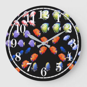Tropical fish image for Acrylic Wall Clock