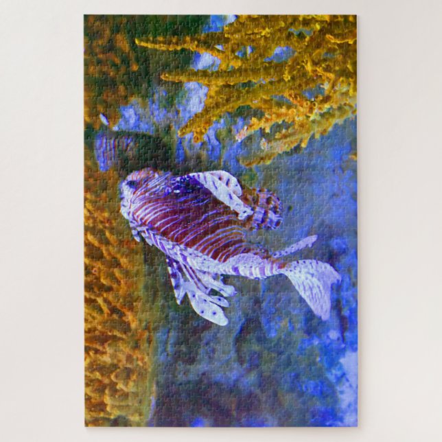 Tropical Fish in an Aquarium. Jigsaw Puzzle (Vertical)