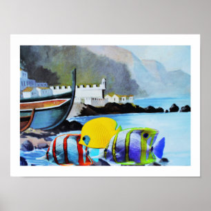 Tropical fish in Madeira Poster