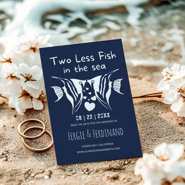 Tropical Fish in the Sea Beach Save The Date (Creator Uploaded)