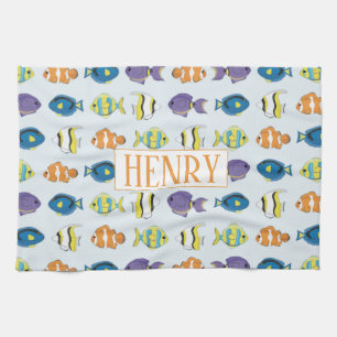 Tropical Fish Kitchen Towel 16" x 24"